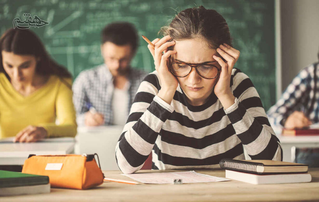 استرس تحصیلی یا استرسی که ناشی از امتحان و آزمون است نیز یکی از انواع استرس است 