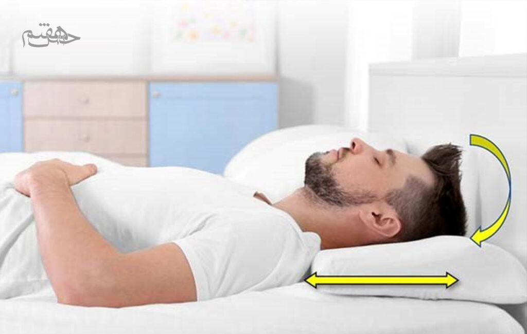 برای جلوگیری از چرخش شانه منجمد هنگام خواب از یک بالشت زیر بازوی درگیر استفاده کنید.