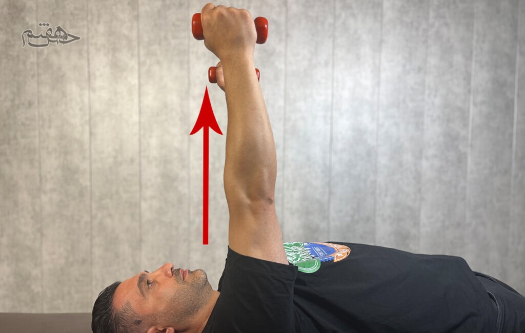 تمرین دوم از تمرینات با وزنه آزاد